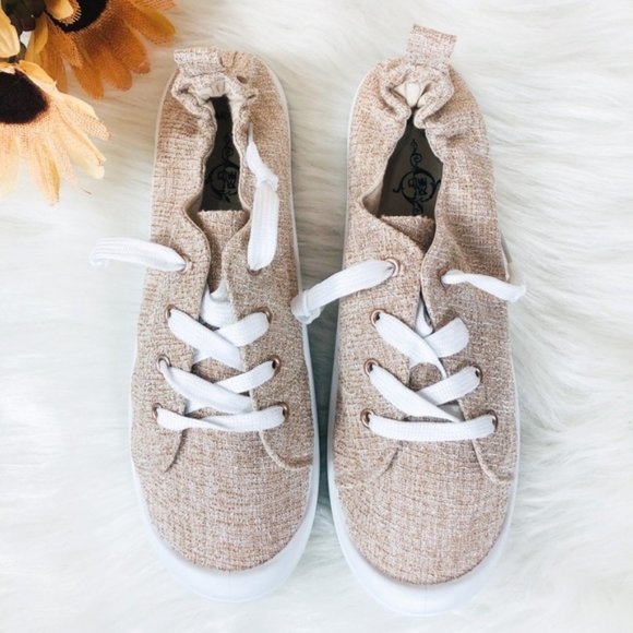 Shoes - KHAKI SNEAKERS- shoe